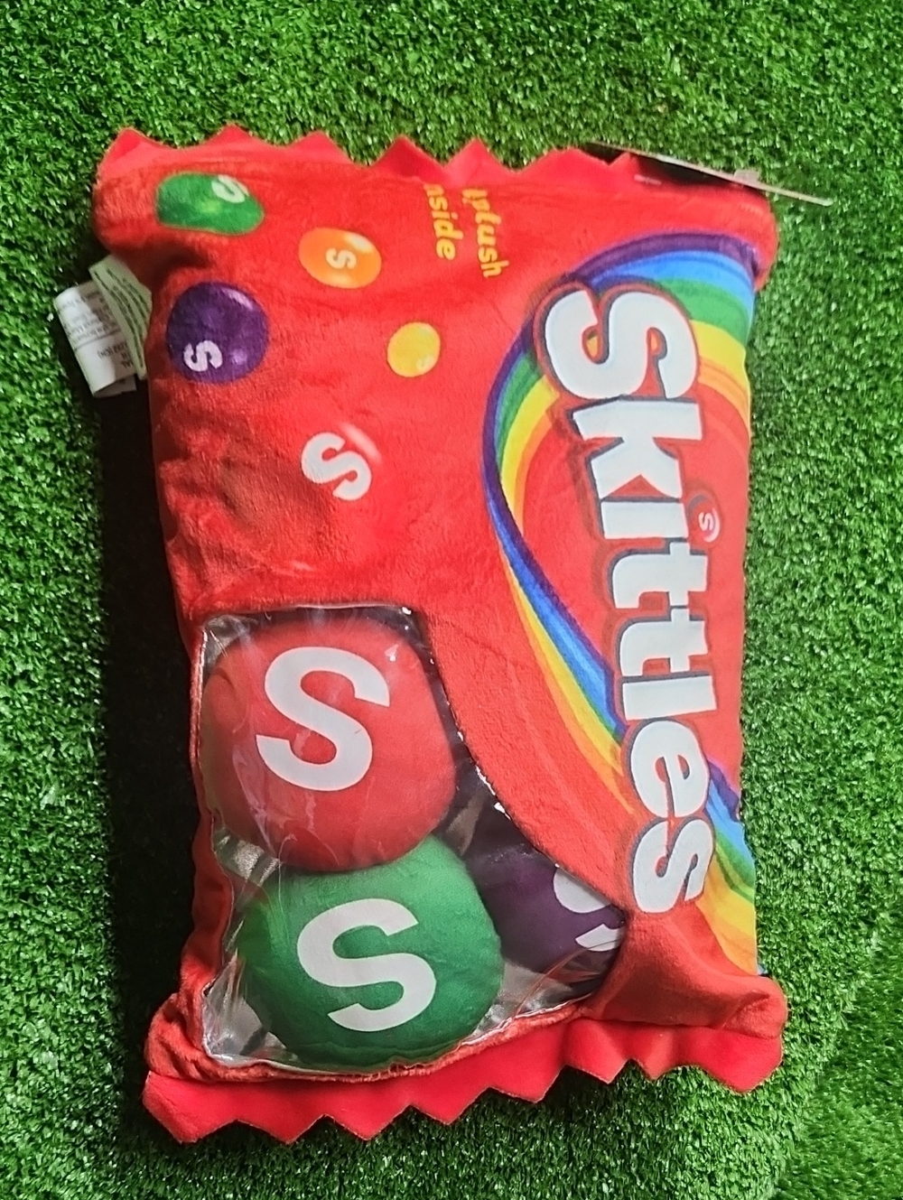 Skittles Packaging Pillow Plush Candy Toy